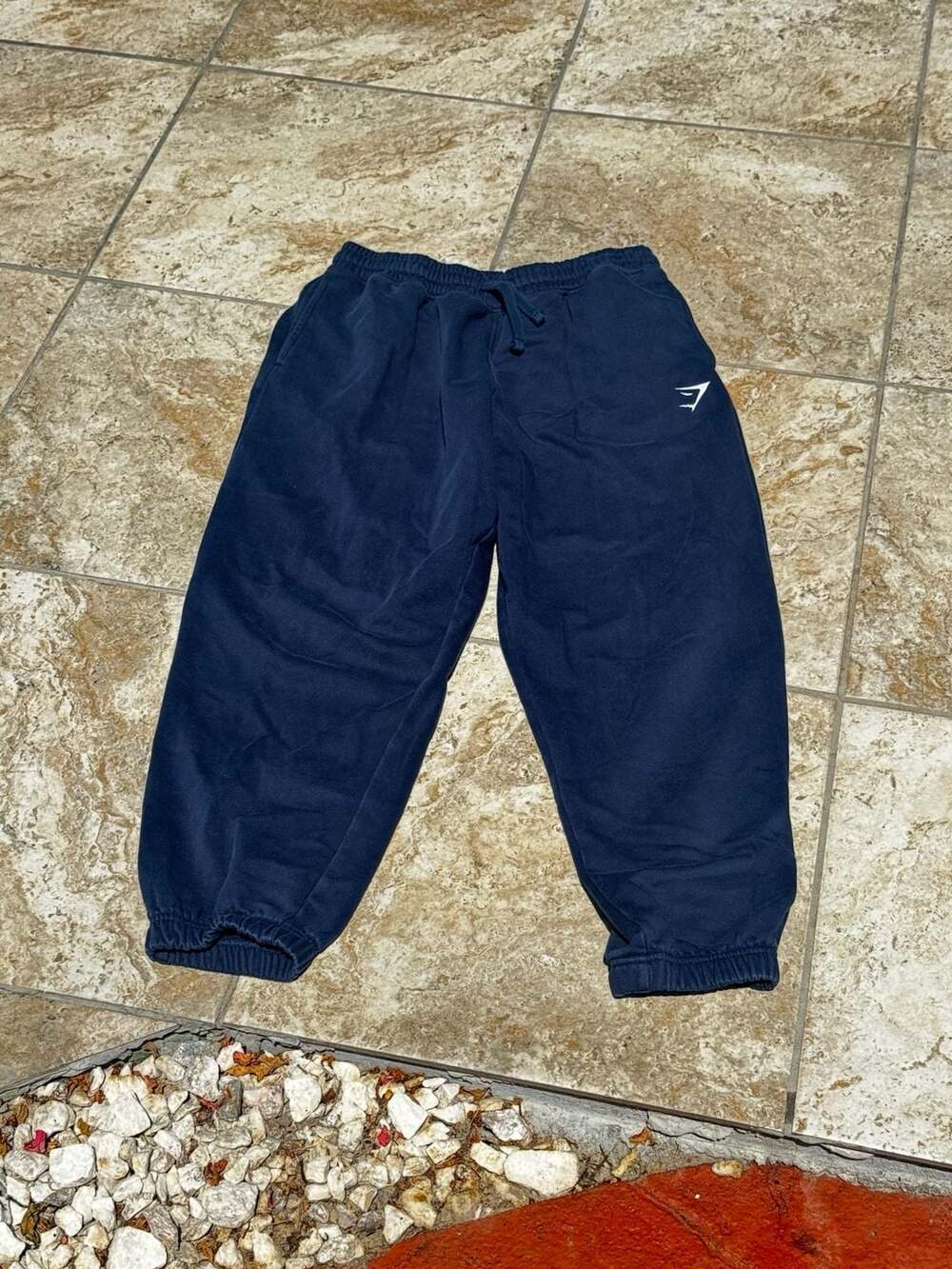 Gymshark Straight Leg Pumper Pants Heavy Blue Size M